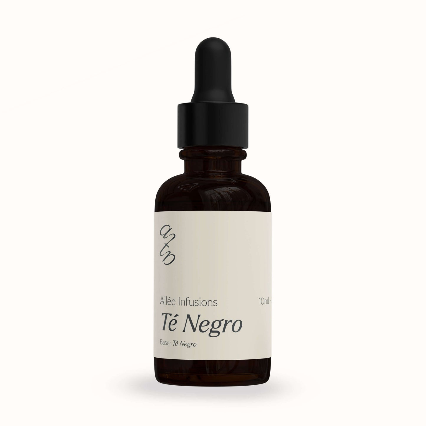 Botella de aceite Té Negro 10ml para difusores y ambientadores, esencia especiada que despierta los sentidos.